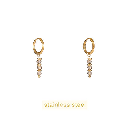 Day&Eve Triple Bead Hoop - gold CR