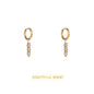 Day&Eve Triple Bead Hoop - gold CR