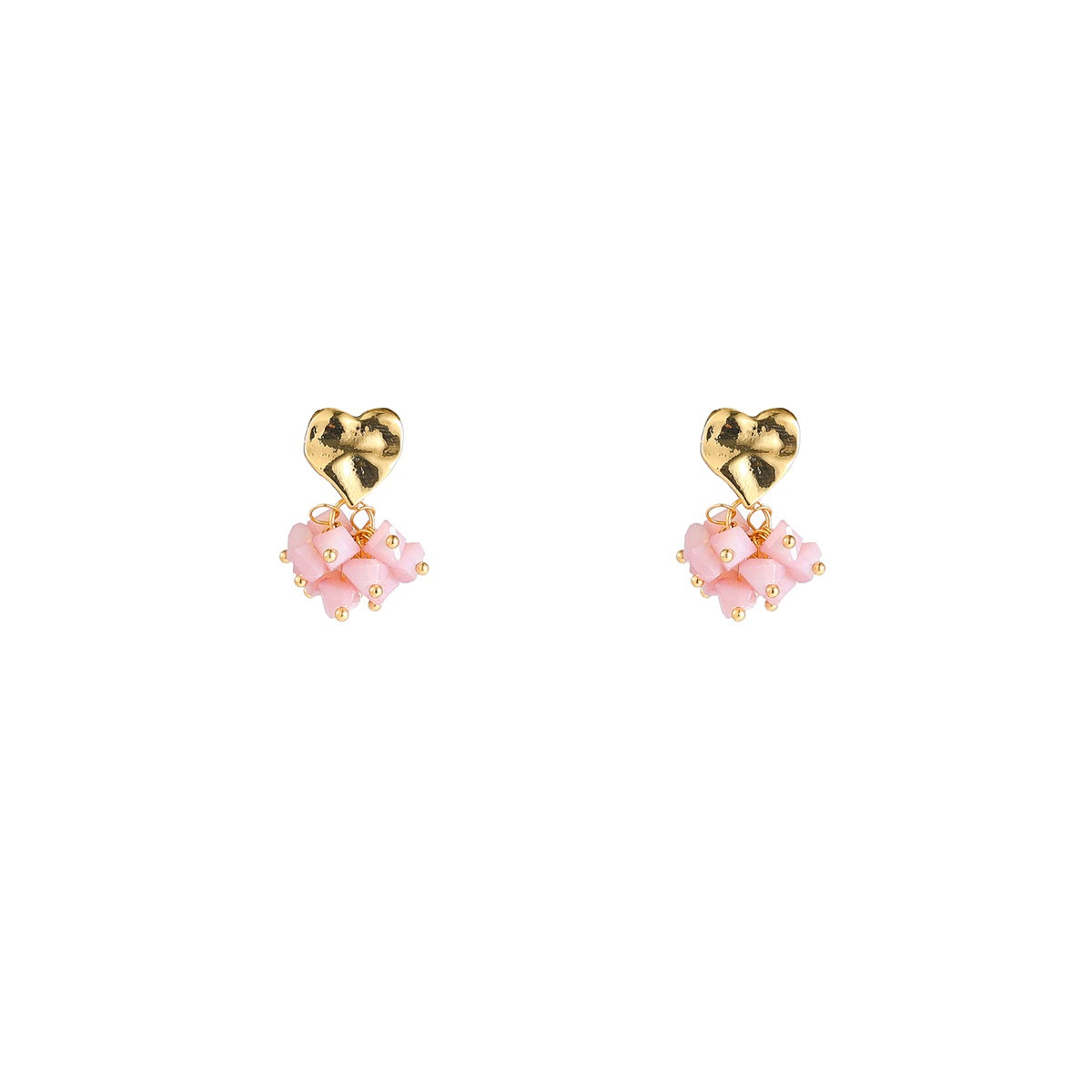 Day&Eve Heart Stud - Summer Plum