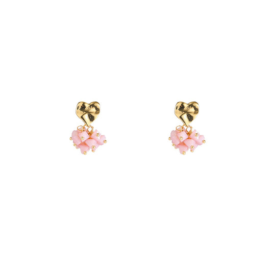 Day&Eve Heart Stud - Summer Plum