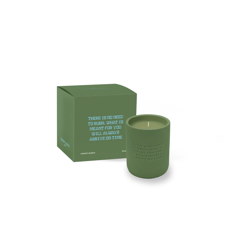 Cemented Candle 170gr - STUDIO - There Is No Need To Rush