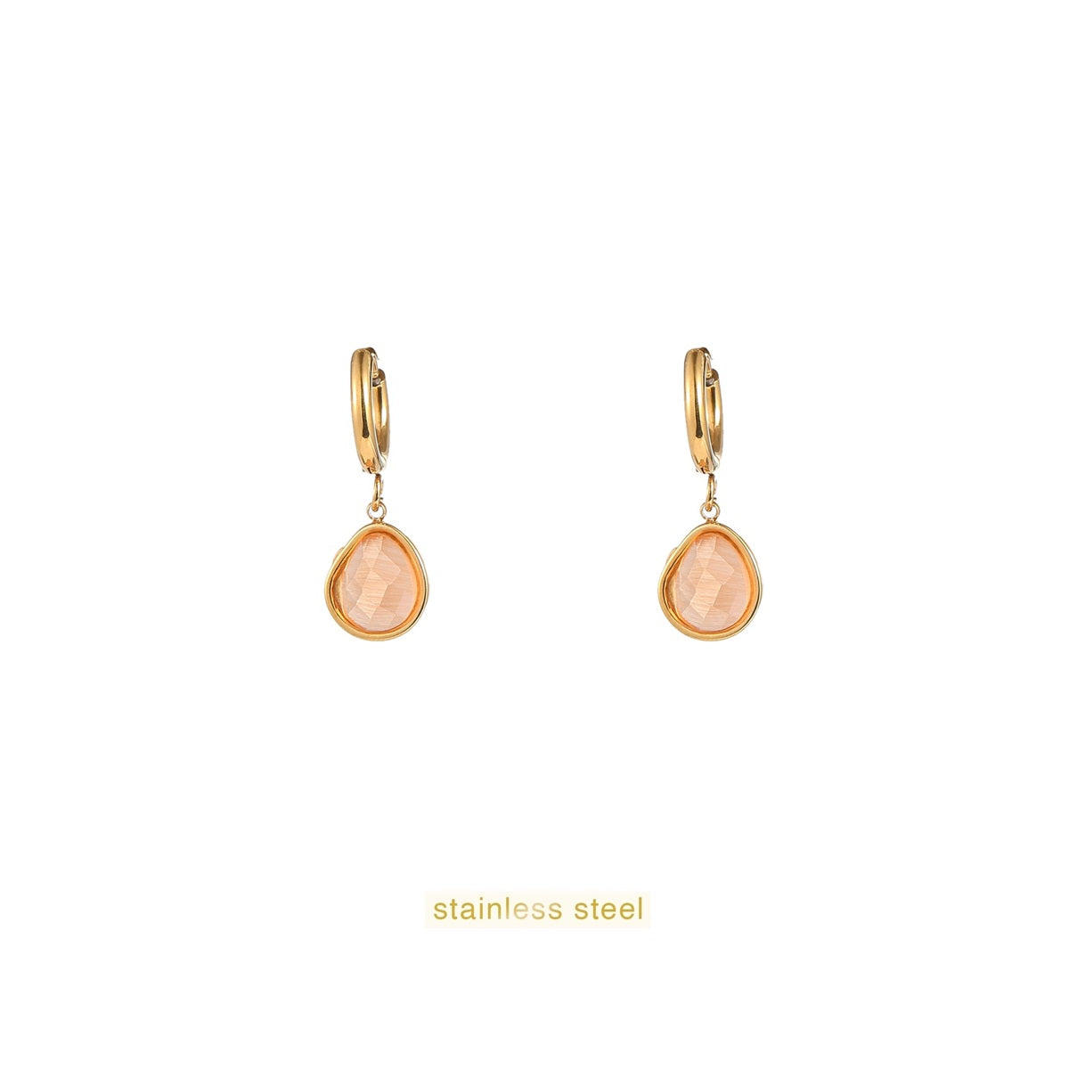 Day&Eve - Big Stone Hoop - Peach