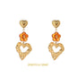 Day&Eve Open Heart Dangle - Brown