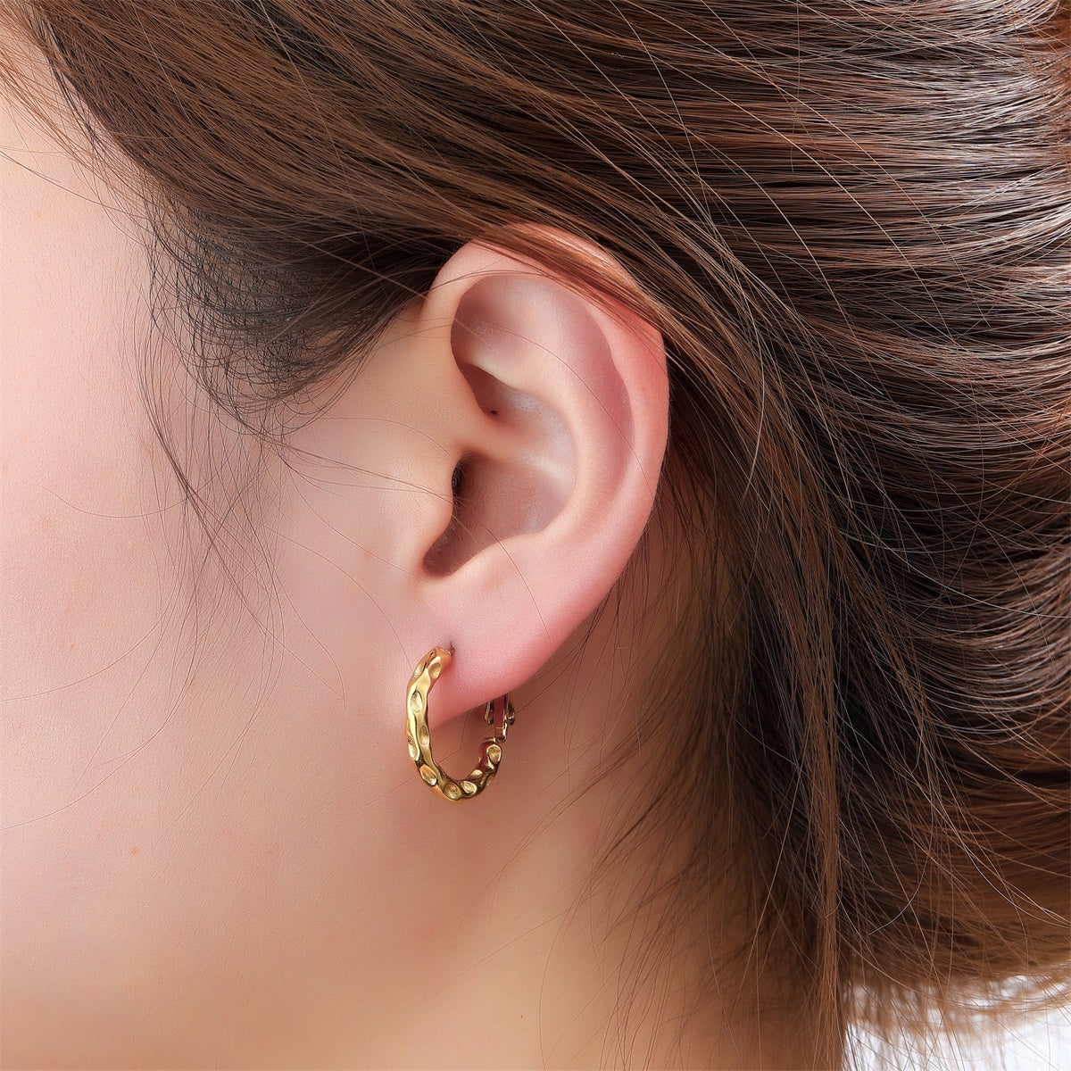 Day&Eve Hammered Hoop - 20mm