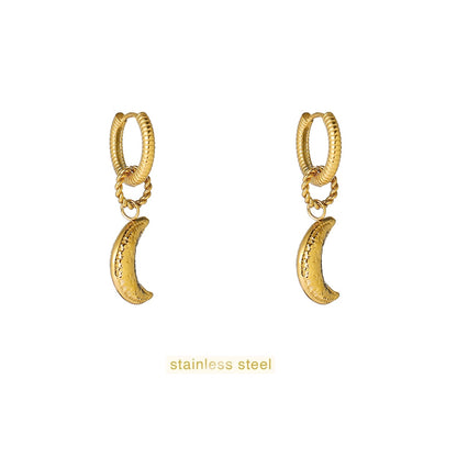 Day&Eve Triple Bead Hoop - gold CR