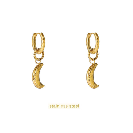 Day&Eve Triple Bead Hoop - gold CR