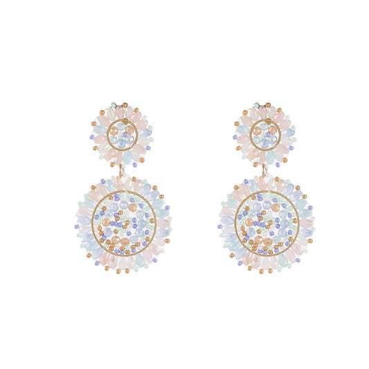 Day&Eve Lace Rounds Dangle- Pastel Party E60088-4