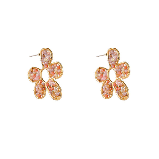 Day&Eve Flower Hoop - Pink Taupe