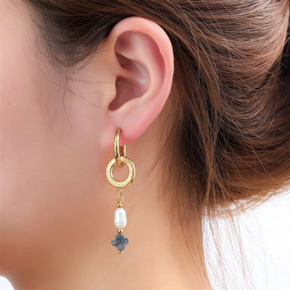 Day&Eve - Pearl Dangle Hoop