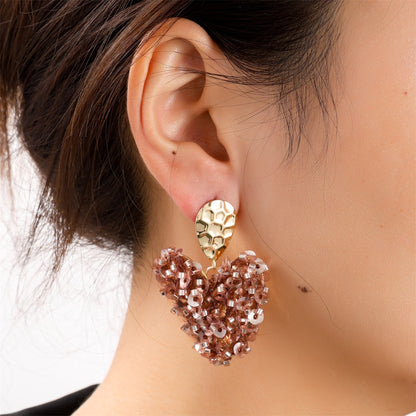 Day&Eve Small Beads Heart - Brown