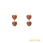 Day&Eve - Double Heart Dangle - Brown