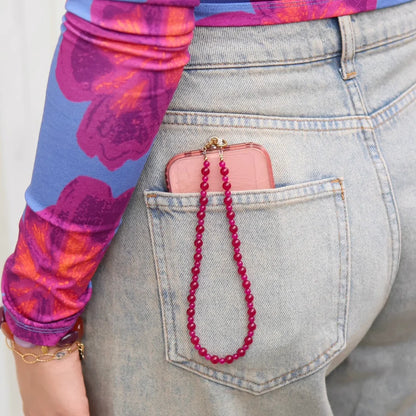 Telefoonkoord - Berry Blush