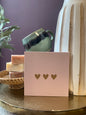 Forex tegeltje drie hartjes beige
