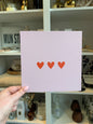 Forex tegeltje drie hartjes roze