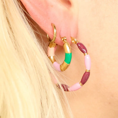 Tropical Hoop oorbel