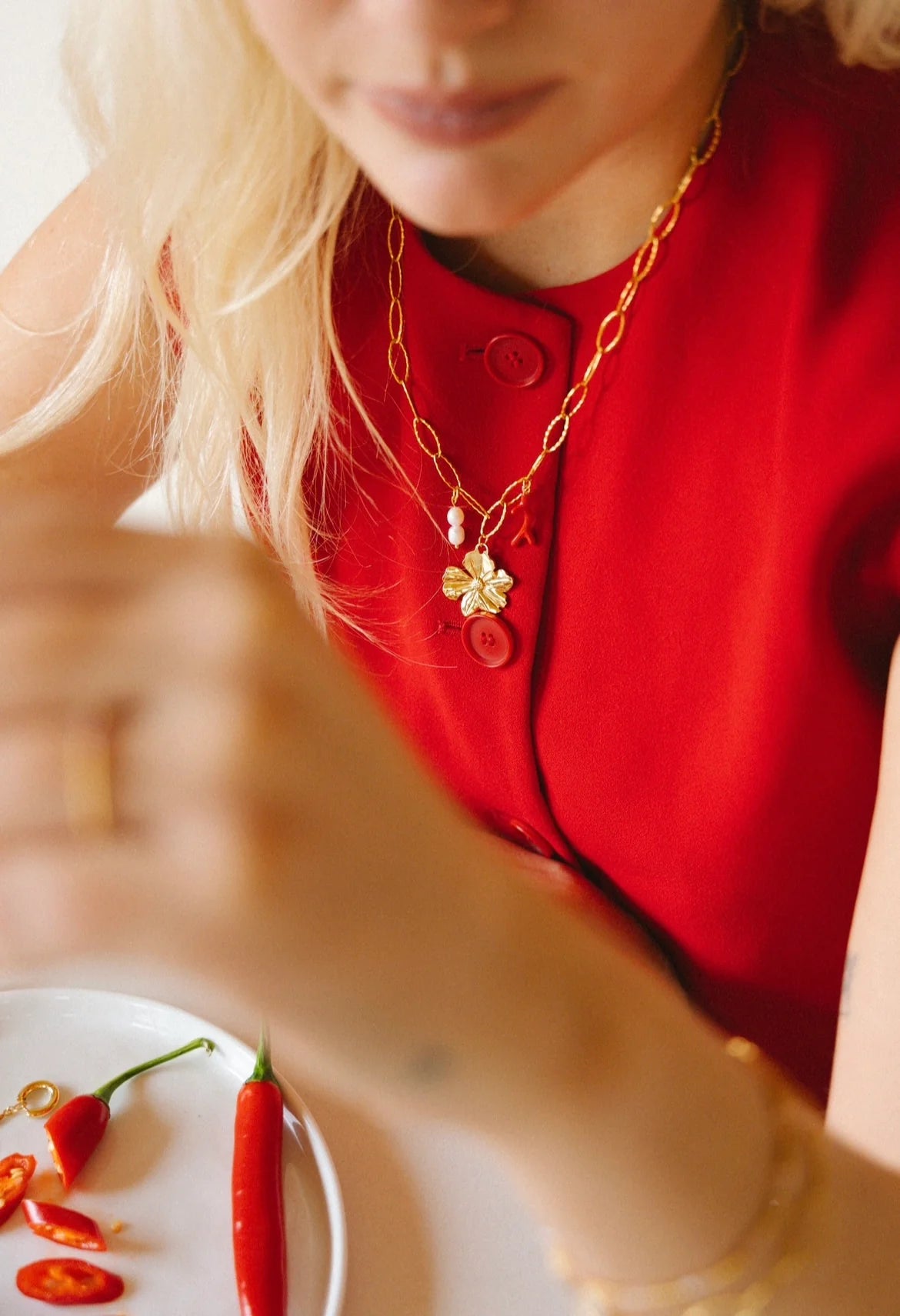 Charlie ketting - Coral