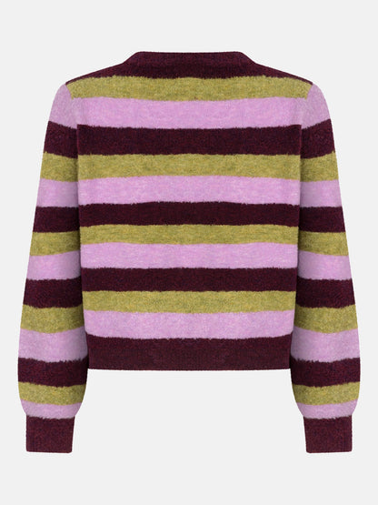 Knitted sweater Aurora | Aubergine