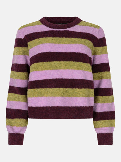 Knitted sweater Aurora | Aubergine