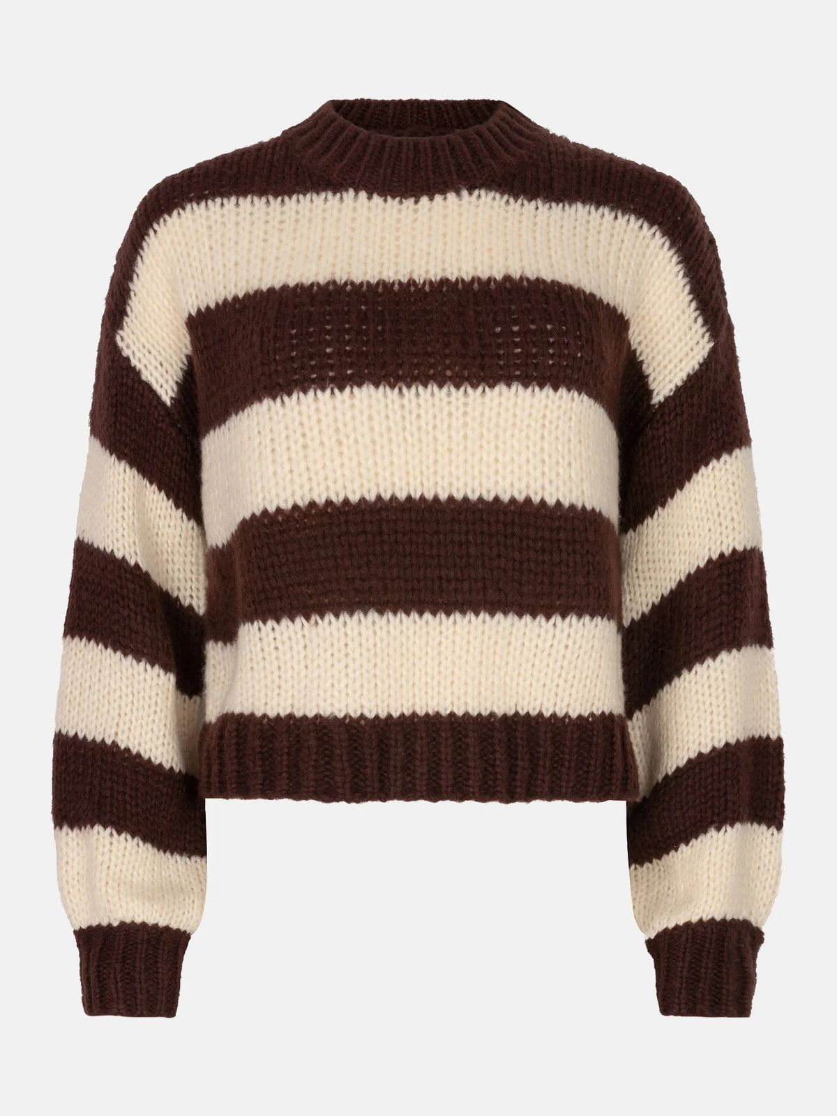 Knitted sweater Brianna | Dark brown