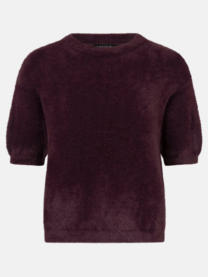 Knitted top Mary | Aubergine