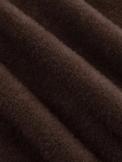 Knitted top Mary | Dark brown