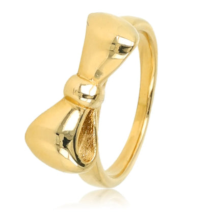 Gouden ring met strik