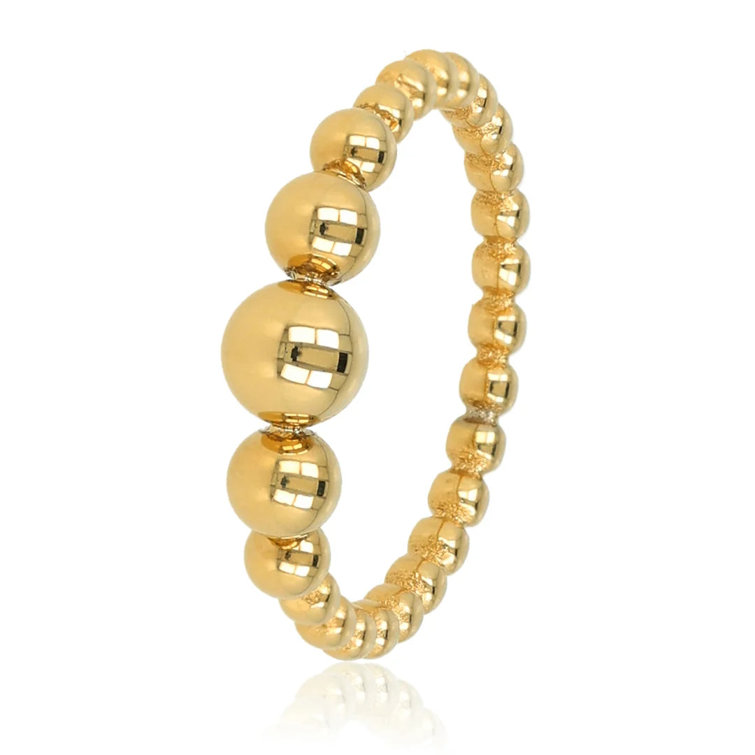 Ring met Bolletjes in Verschillende Groottes