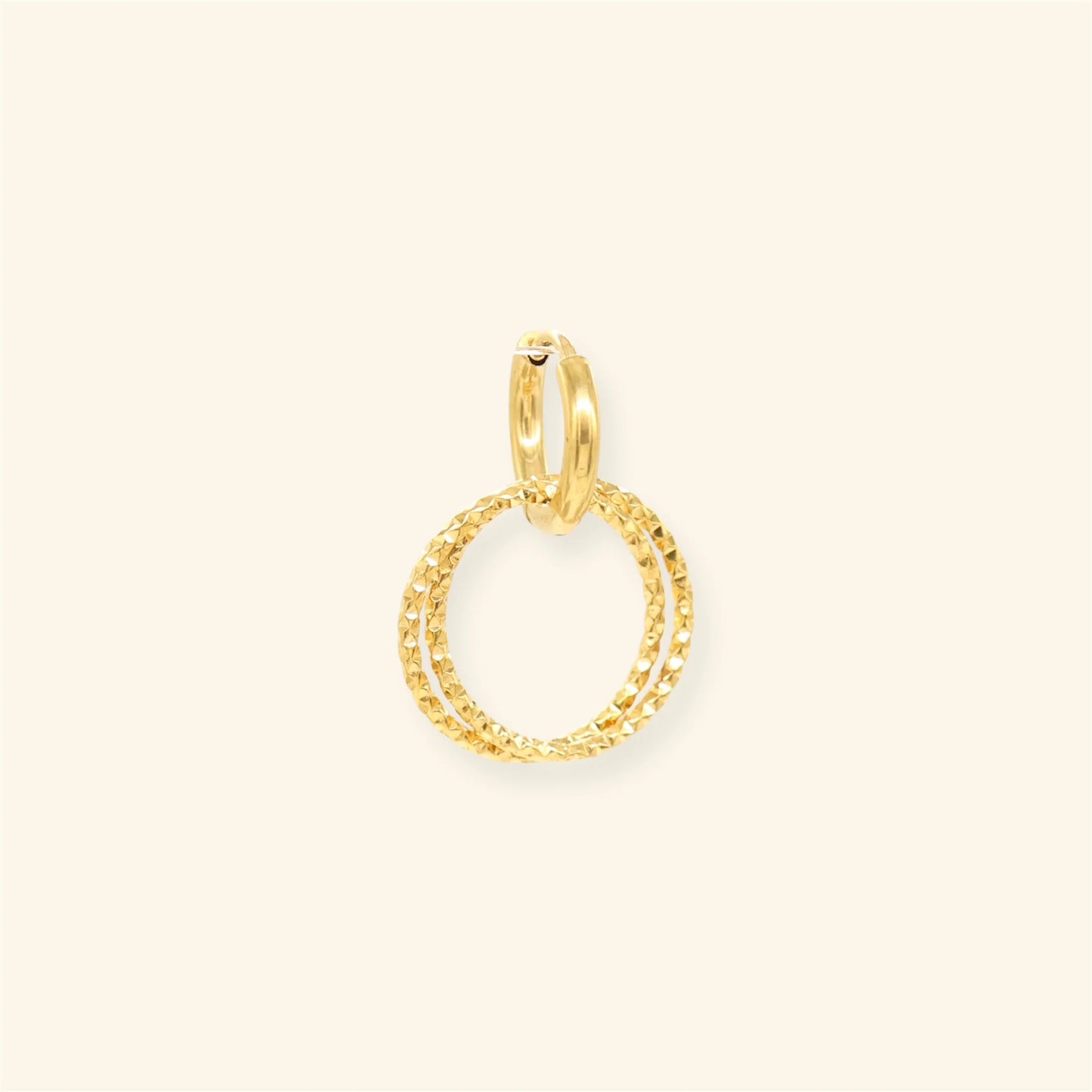 Double Circle oorbel