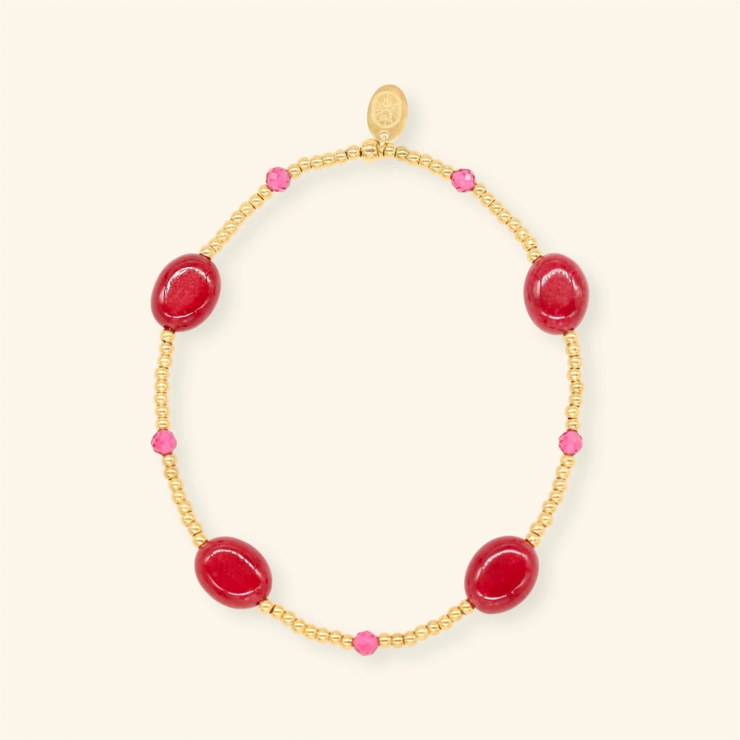 Bordeaux Gemstone armband