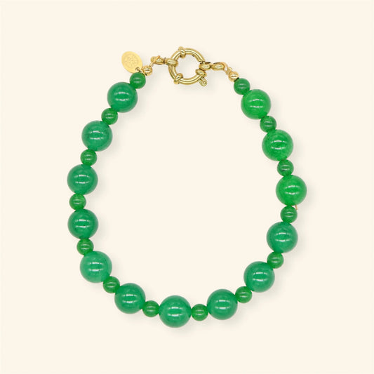 Emerald Bubble armband