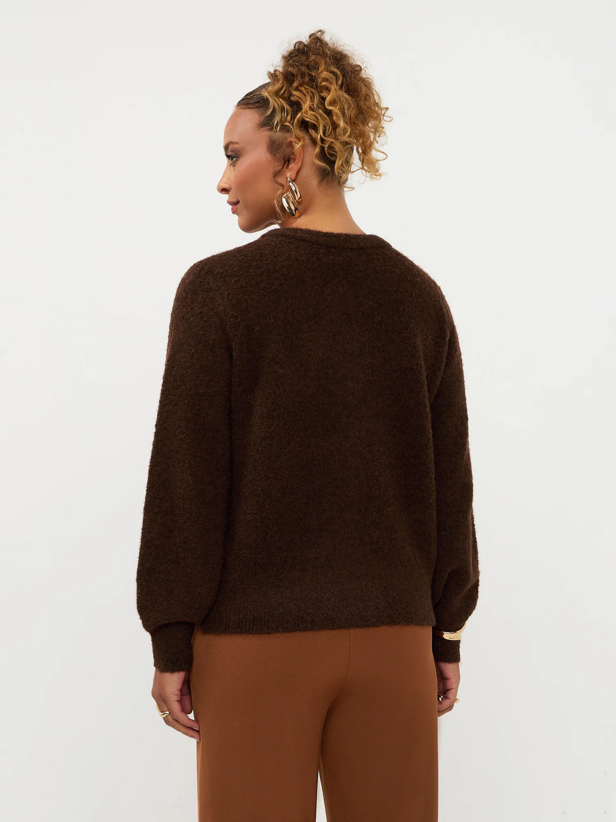 Cardigan Eden | Dark brown