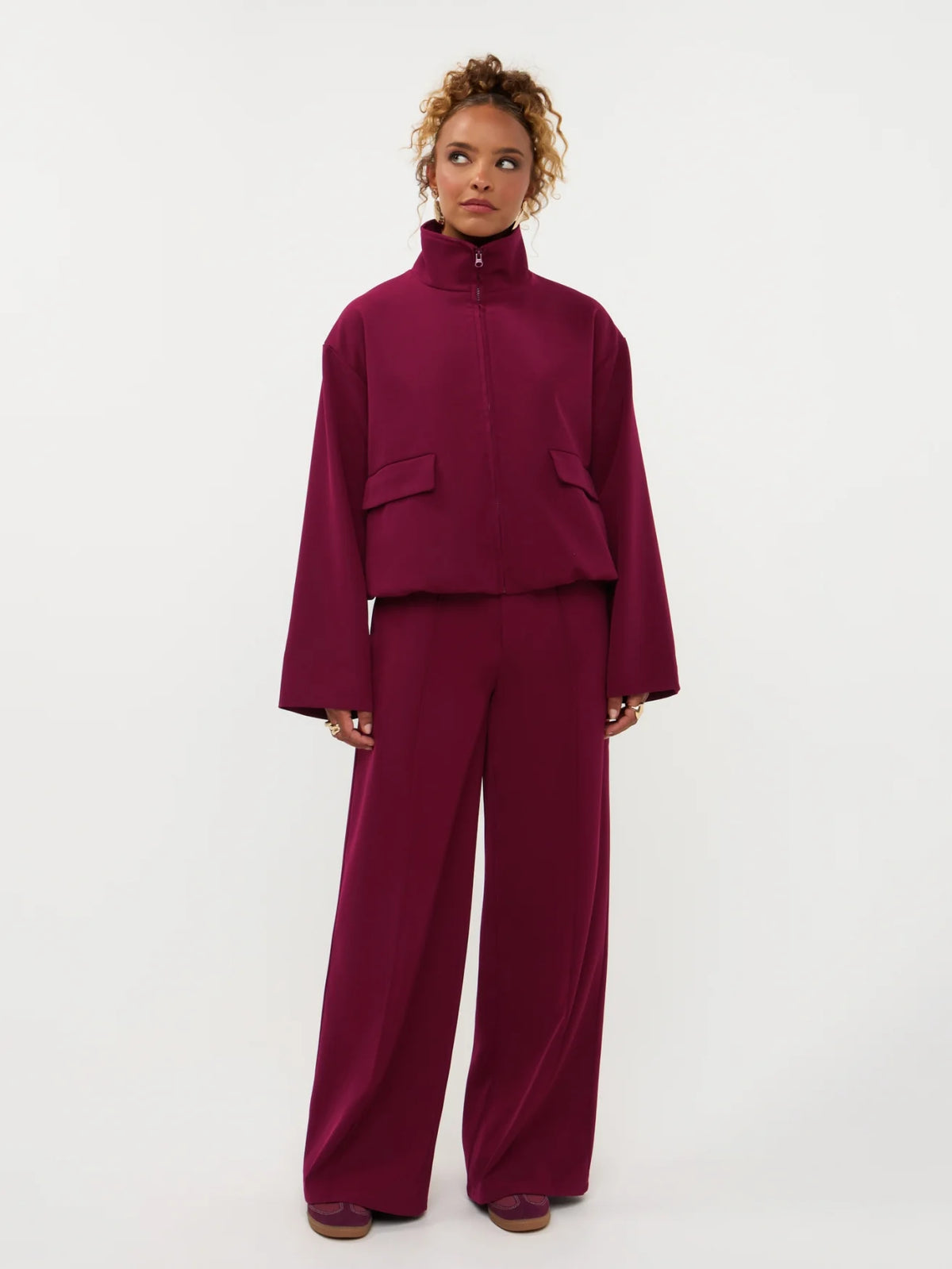 Pants Geneve | Burgundy
