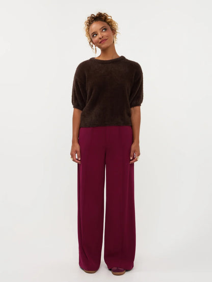 Knitted top Mary | Dark brown