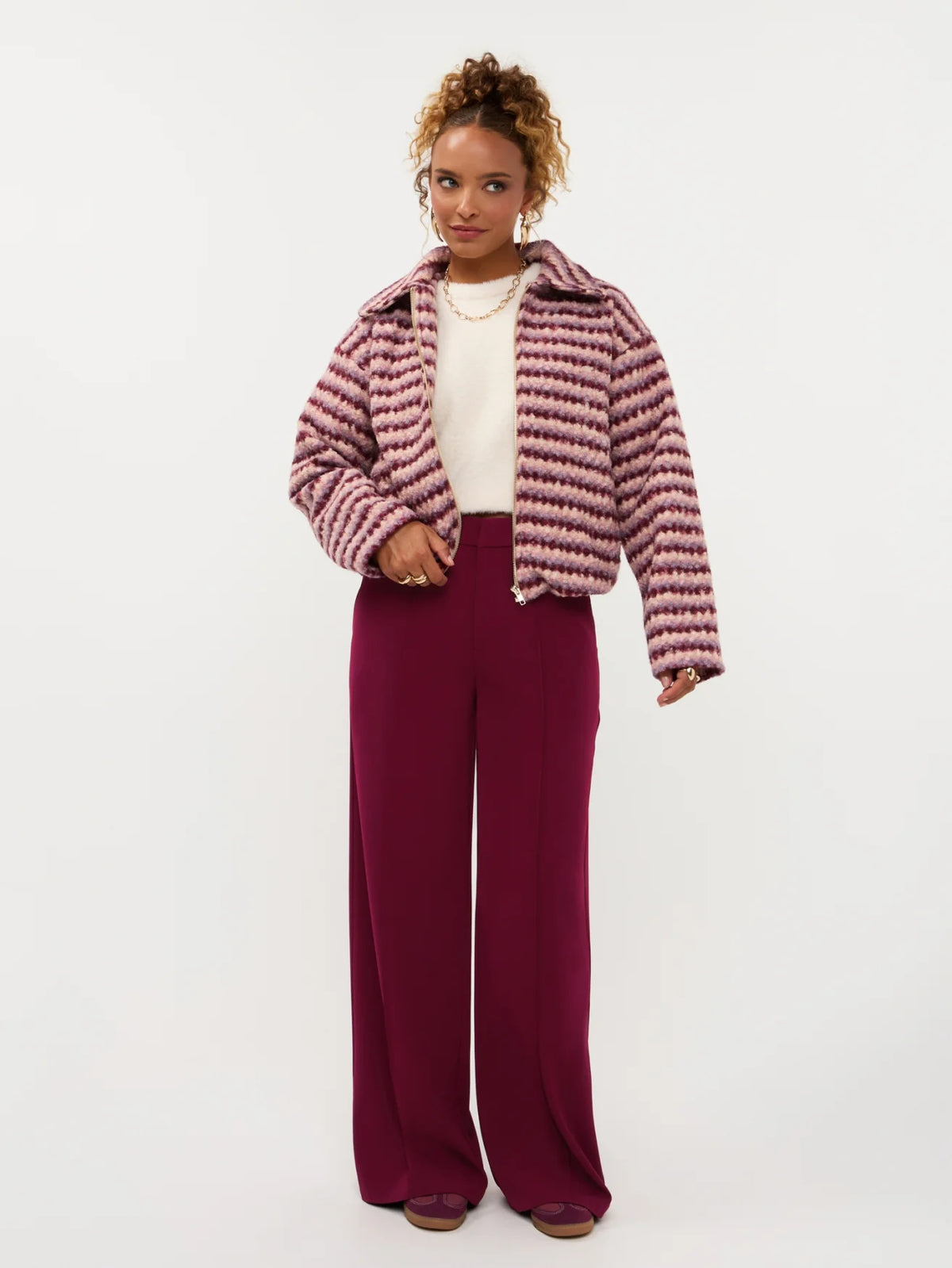 Pants Geneve | Burgundy