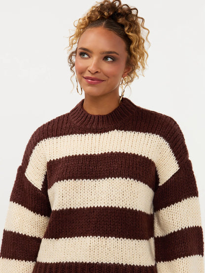 Knitted sweater Brianna | Dark brown