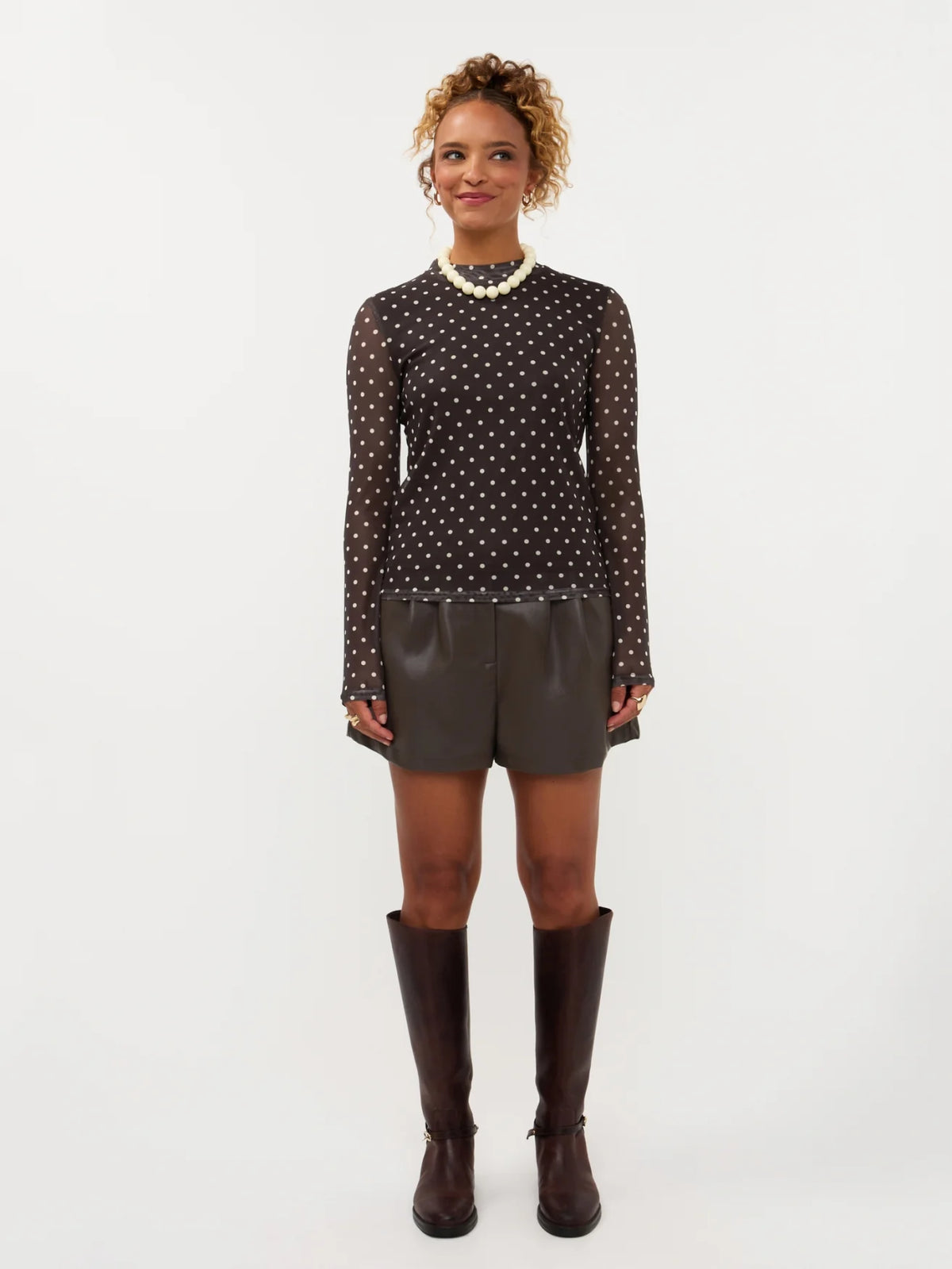 Top Bailey | Brown/ecru