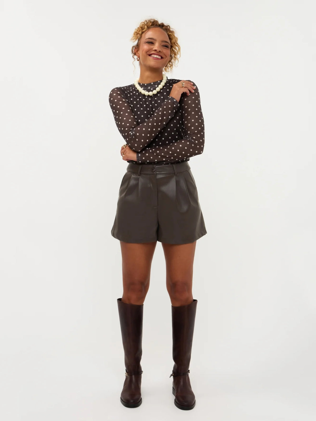 Top Bailey | Brown/ecru
