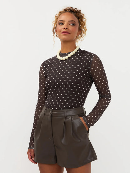 Top Bailey | Brown/ecru