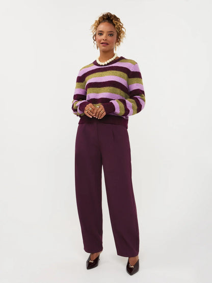 Knitted sweater Aurora | Aubergine