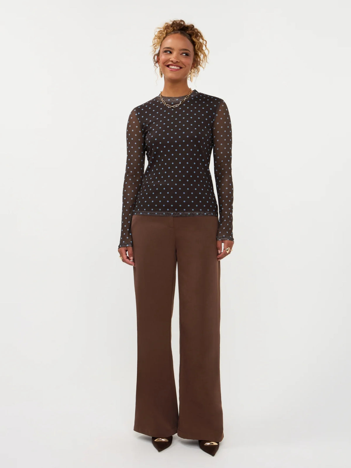 Pants Solange | Dark brown