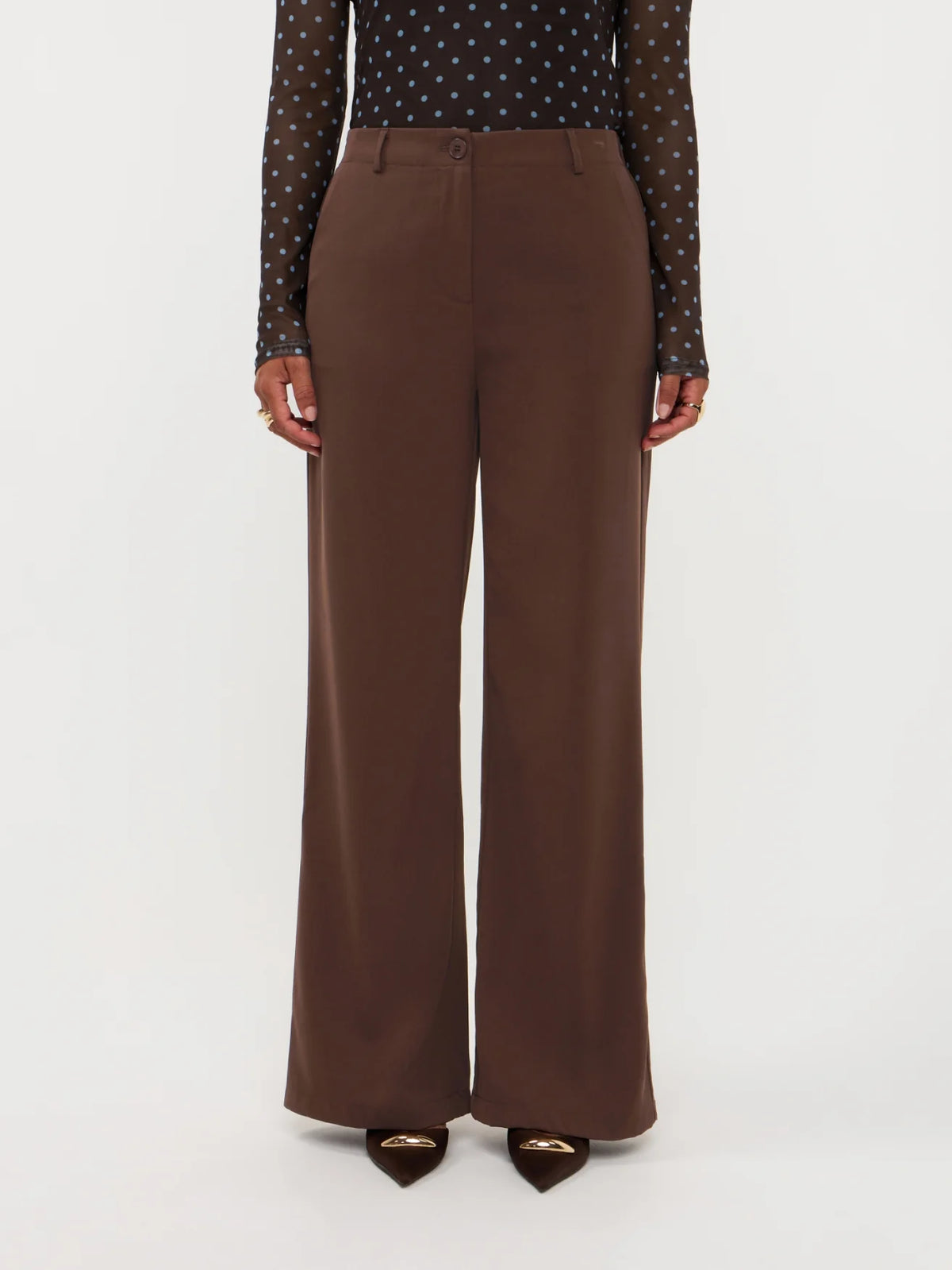 Pants Solange | Dark brown