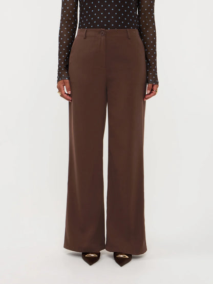 Pants Solange | Dark brown