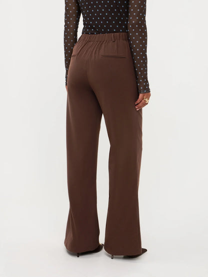 Pants Solange | Dark brown