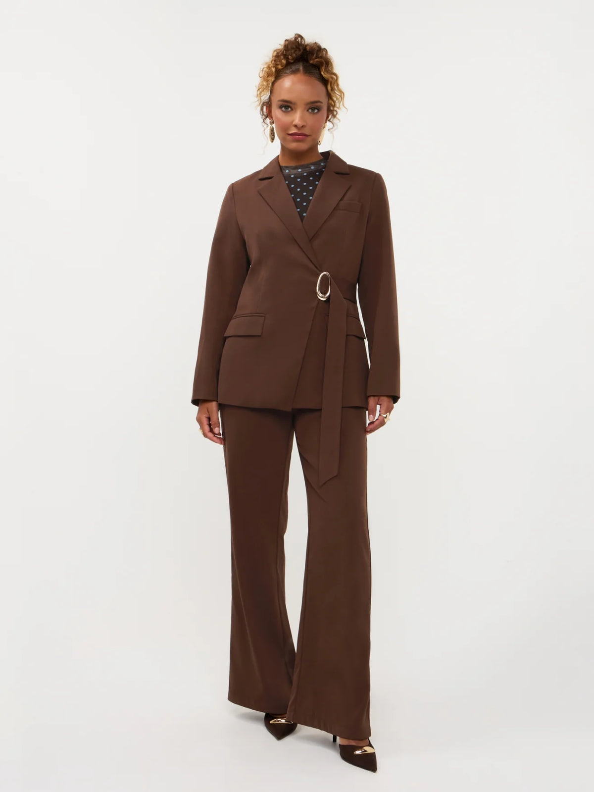 Pants Solange | Dark brown