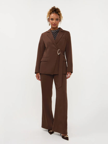 Pants Solange | Dark brown