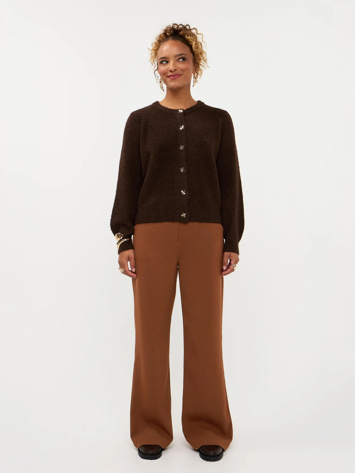 Cardigan Eden | Dark brown
