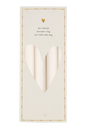 zusss 4 rustieke kaarsen 20cm off white