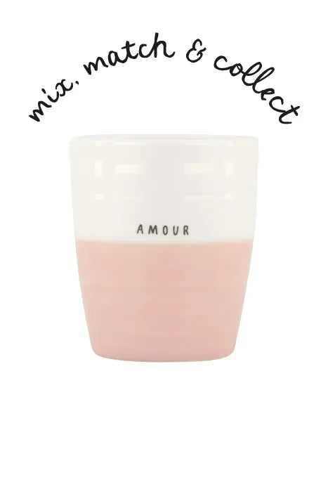 zusss koffiemok amour wit/roze