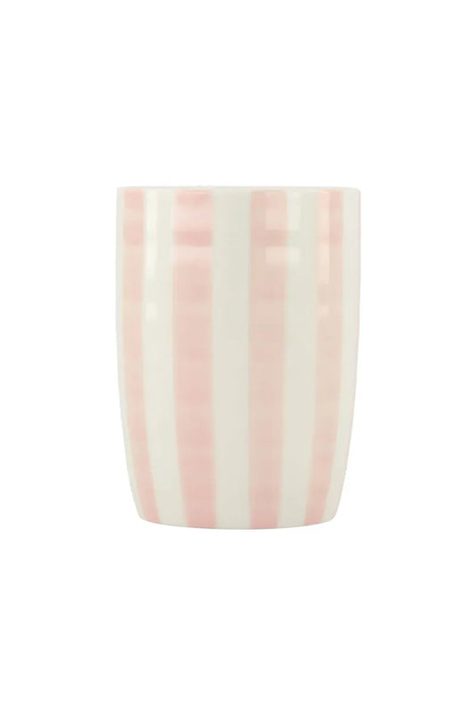 zusss koffiemok streep wit/roze