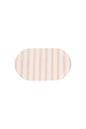 zusss serveerschaal streep wit/roze